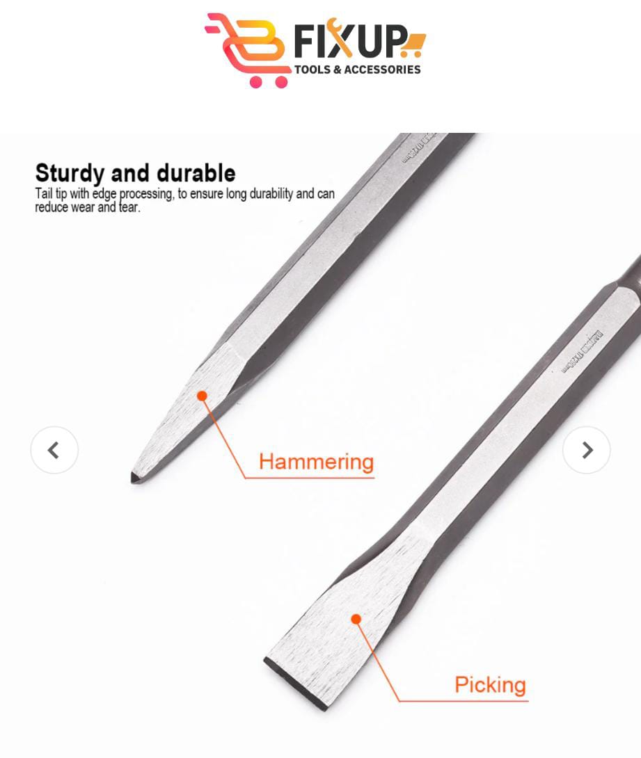 17X280X25mm Hex Flat Chisel 17 x 280mm
