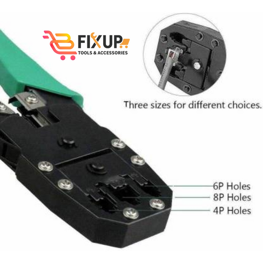 3 in 1 Modular Crimping Tool for cuts, strips ,and crimps 8p8c / Rj-45 ,6p6c /Rj12 ,6p4c /Rj-11, 4p4c & 4p2c in one tool